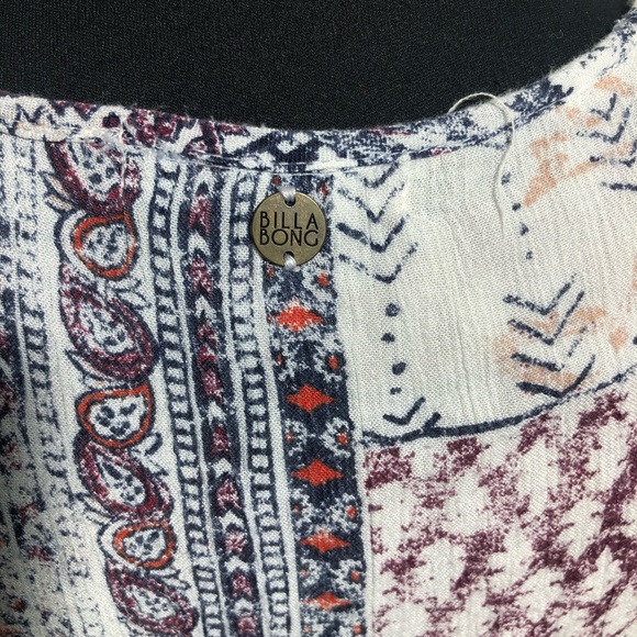 Billabong Peasant Boho Dress or Top Sz M 31” L - Picture 4 of 4